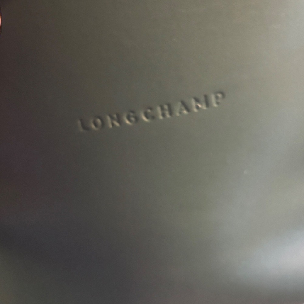 Longchamp Roseau Essential Green Leather Bucket Bag Quiet Luxury French girl - Picture 7 of 12